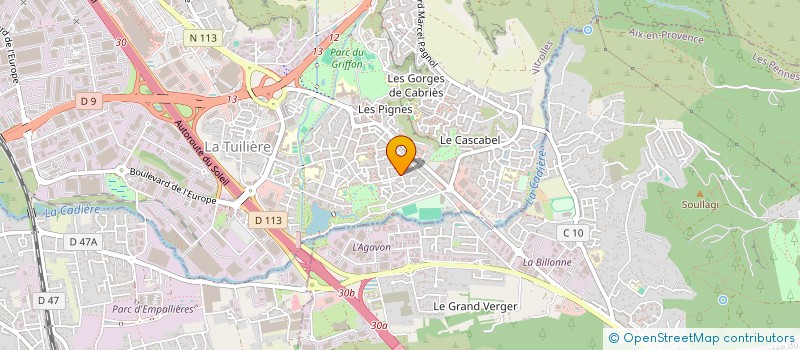 localisation de l'entreprise A.T.M. à VITROLLES