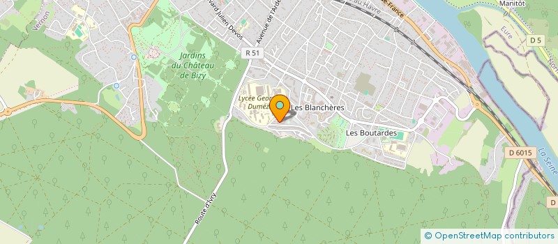 localisation de l'entreprise A.T.M. à VERNON