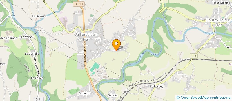 localisation de l'entreprise A.T.M.  VALLIERES-SUR-FIER