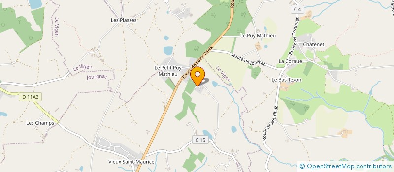 localisation de l'entreprise A.T.M. à SAINT-MAURICE-LES-BROUSSES