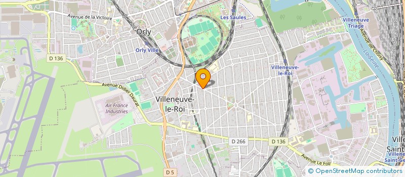 localisation de l'entreprise A.T.M.ALIMENTATION  VILLENEUVE-LE-ROI