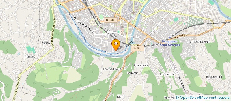 localisation de l'entreprise A.T.M DIFFUSION à PERIGUEUX