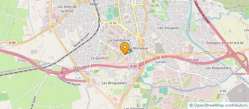 localisation de l'entreprise A.T.M.S. à SALON-DE-PROVENCE
