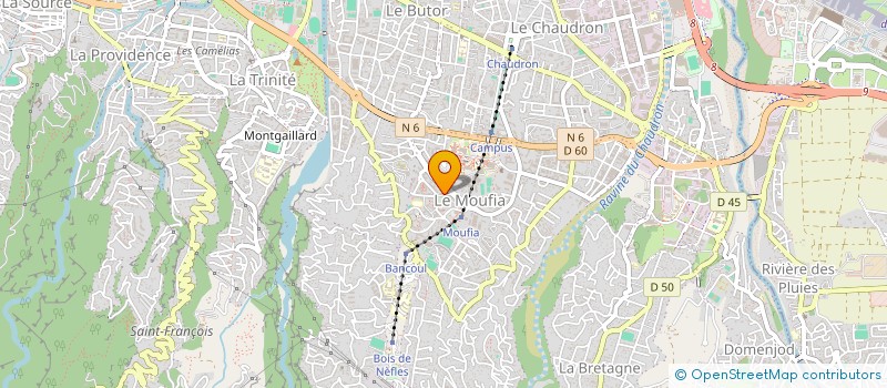 localisation de l'entreprise A.T.M SARL à SAINT-DENIS