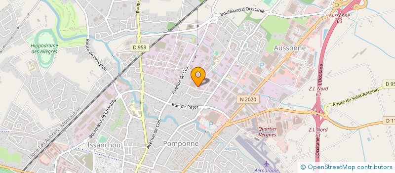 localisation de l'entreprise A.T.N. à MONTAUBAN