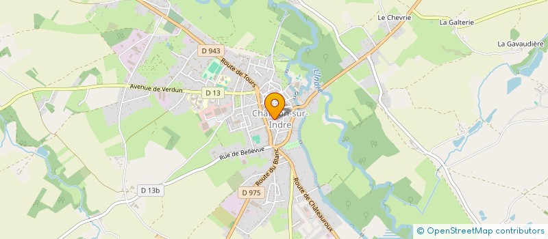 localisation de l'entreprise A.T.N. à CHATILLON-SUR-INDRE