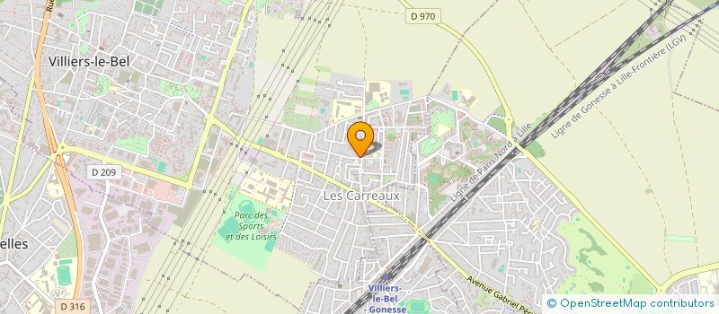 localisation de l'entreprise A.T.N  VILLIERS-LE-BEL