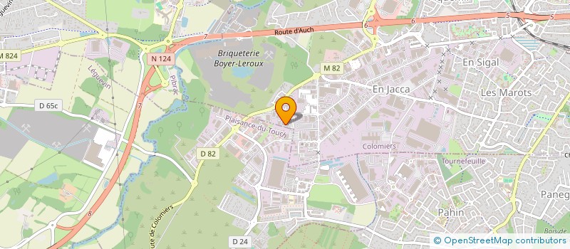 localisation de l'entreprise A.T.O.M.E SERVICES à COLOMIERS