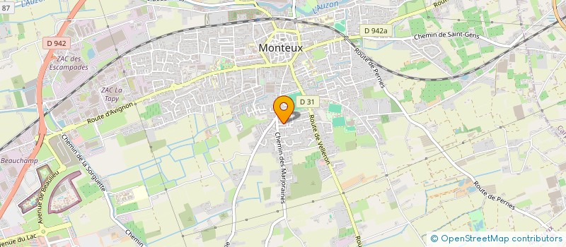 localisation de l'entreprise A.T.P.  MONTEUX