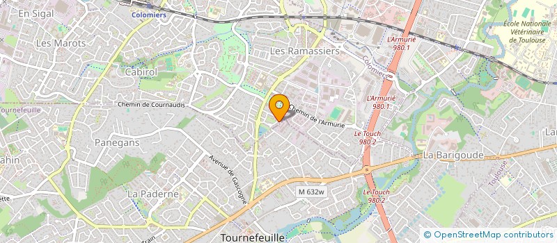 localisation de l'entreprise A.T.P BATIMENT GENERAL à COLOMIERS