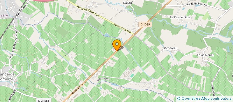 localisation de l'entreprise A.T.P. ESTRADE  LALANDE-DE-POMEROL