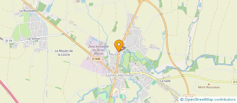 localisation de l'entreprise A.T.P.F. BREMAND à SAINTE-HERMINE