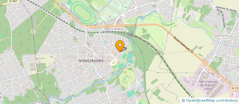 localisation de l'entreprise A.T.P IMMO  VILLECRESNES