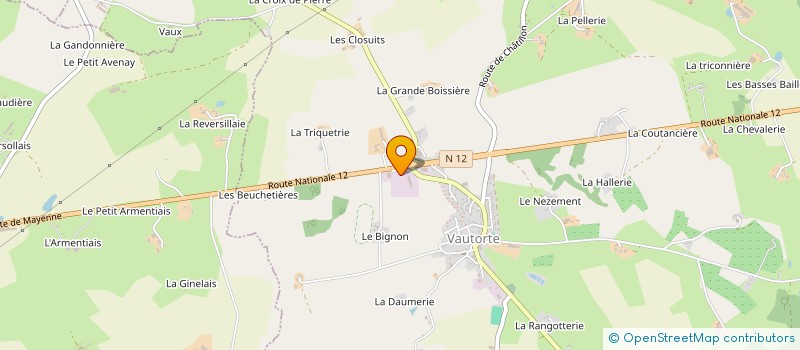 localisation de l'entreprise A.T.P.M à VAUTORTE