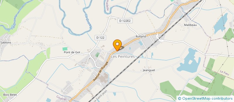 localisation de l'entreprise A.T.P.M.R  LES PEINTURES