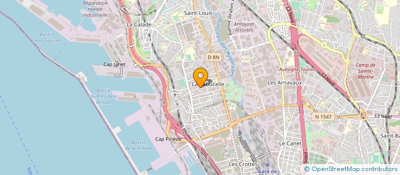 localisation de l'entreprise A.T.P.R.T. à MARSEILLE