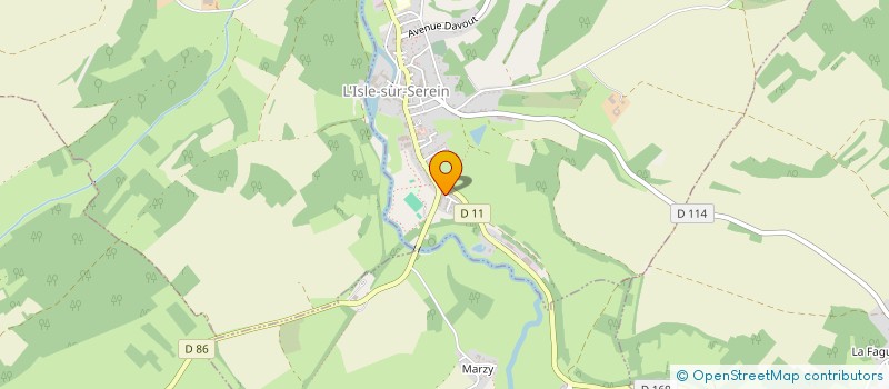 localisation de l'entreprise A.T PHARMACEUTICAL  L'ISLE-SUR-SEREIN