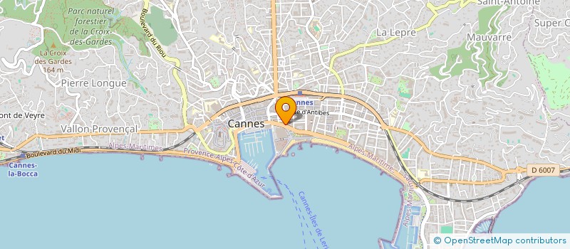 localisation de l'entreprise A.T.R CYBER COM à CANNES