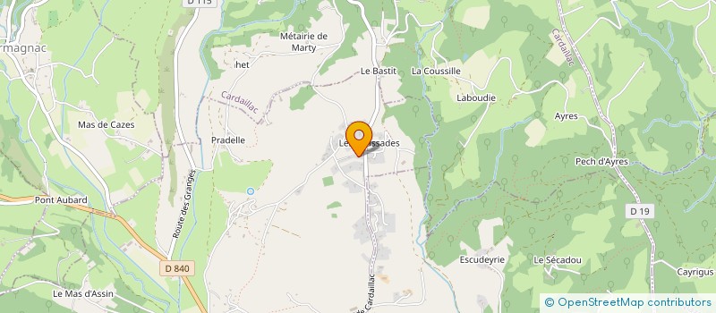 localisation de l'entreprise A.T.S. à CAMBURAT