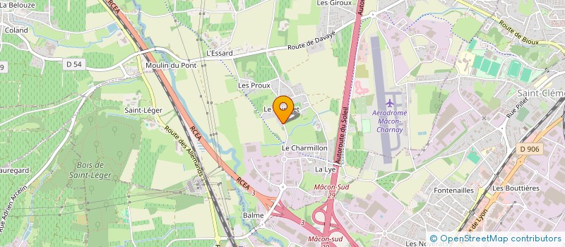 localisation de l'entreprise A T S à CHARNAY-LES-MACON