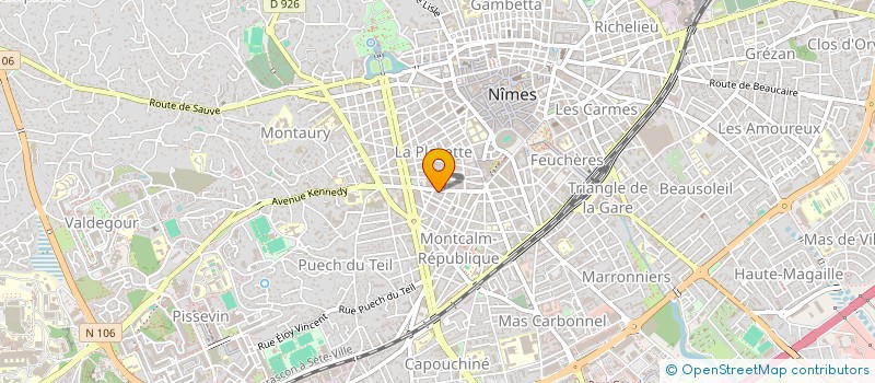 localisation de l'entreprise A.T.S.  NIMES