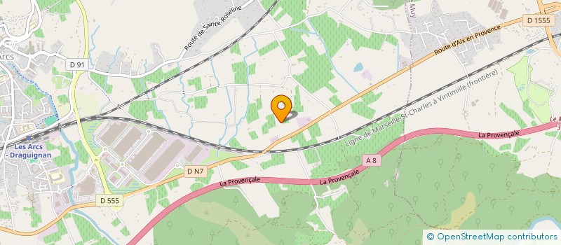 localisation de l'entreprise A.T.S.  LES ARCS