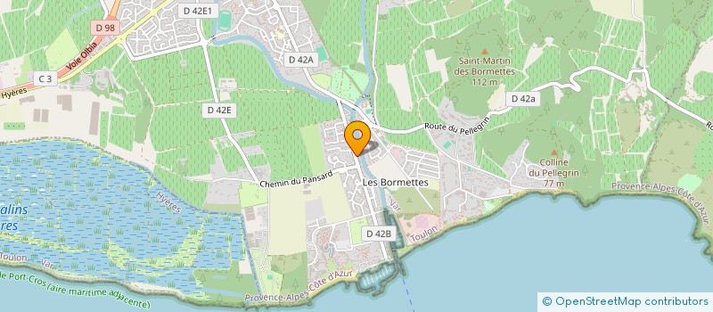 localisation de l'entreprise A.T.S.C.  LA LONDE-LES-MAURES