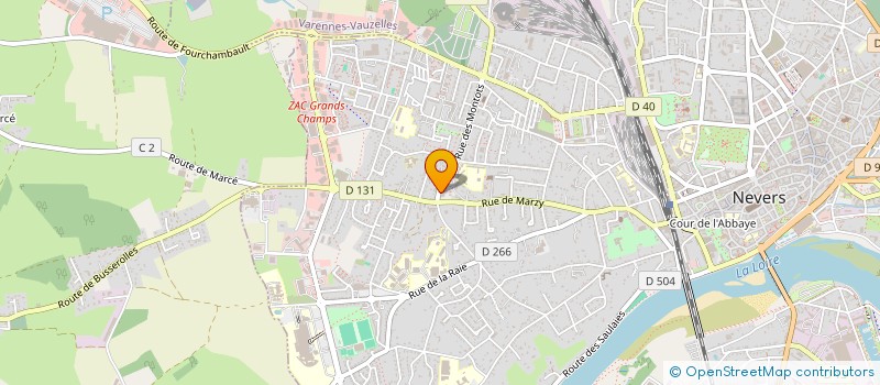 localisation de l'entreprise A.T.S.C.A.F. DE LA NIEVRE à NEVERS
