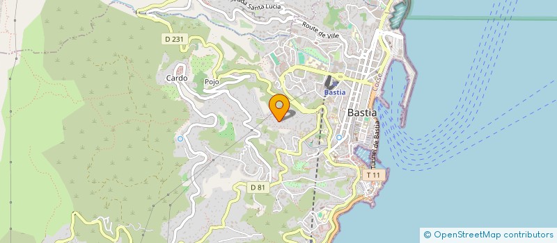 localisation de l'entreprise A T S C A F HAUTE CORSE à BASTIA