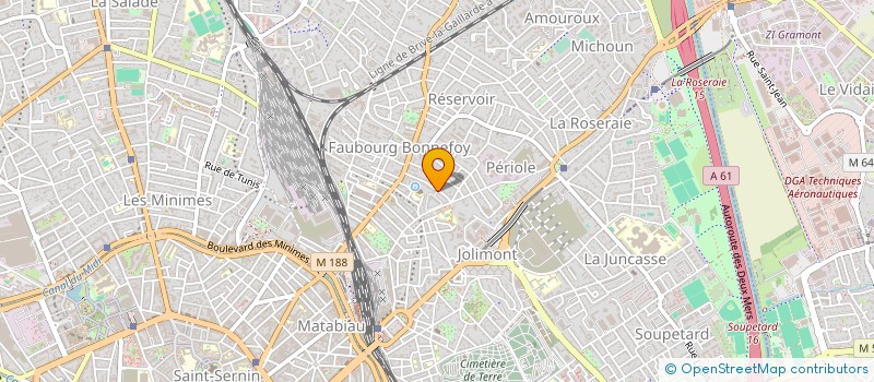 localisation de l'entreprise A.T.S. TELECENTRE à TOULOUSE