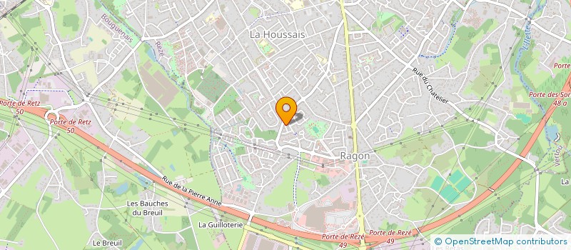 localisation de l'entreprise A.T.S.TRANSPORTS à REZE