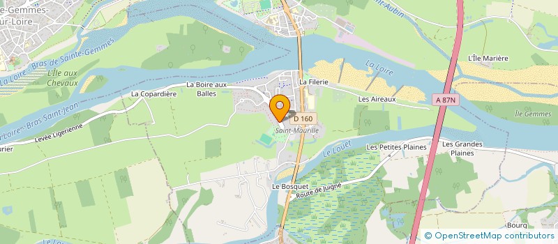 localisation de l'entreprise A.T.SERVICES à LES PONTS-DE-CE