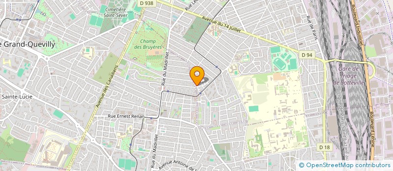 localisation de l'entreprise A.T.  SERVICES  SOTTEVILLE-LES-ROUEN