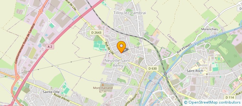 localisation de l'entreprise A T SERVICES à NEUVILLE-SAINT-REMY