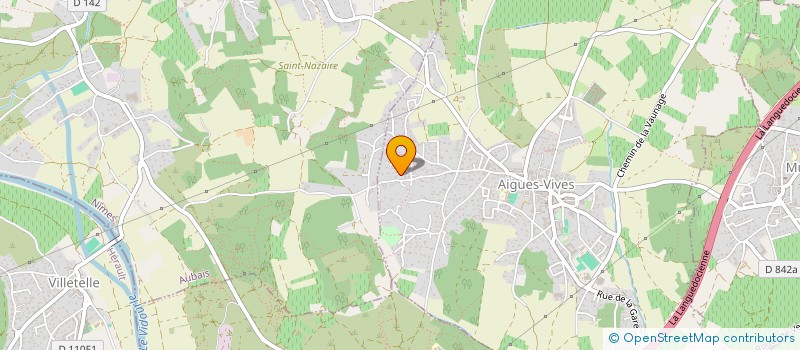 localisation de l'entreprise A.T. SERVICES à AIGUES-VIVES