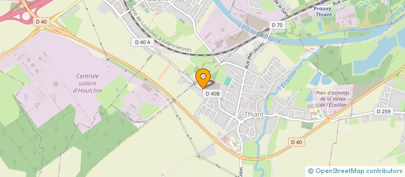 localisation de l'entreprise A.T.X.  THIANT