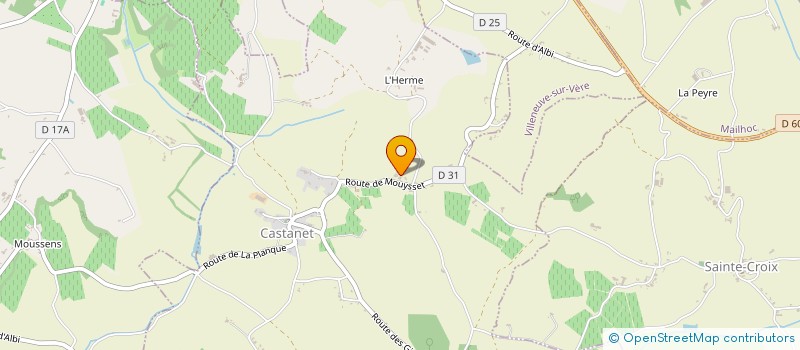 localisation de l'entreprise A TABLE  CASTANET