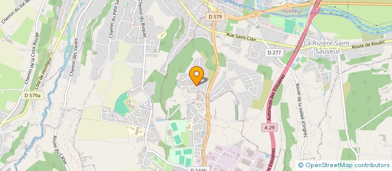 localisation de l'entreprise A' TAXI' HONFLEUR  LA RIVIERE-SAINT-SAUVEUR