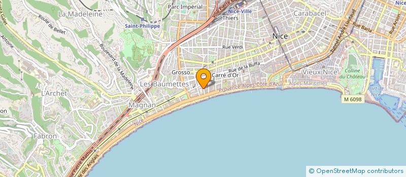 localisation de l'entreprise A.TAZE ET F.VERI à NICE