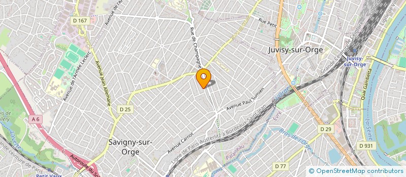 localisation de l'entreprise A TEMPO PER TUTTI à SAVIGNY-SUR-ORGE
