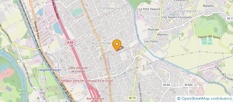 localisation de l'entreprise A TENSION ELEC à AUCAMVILLE