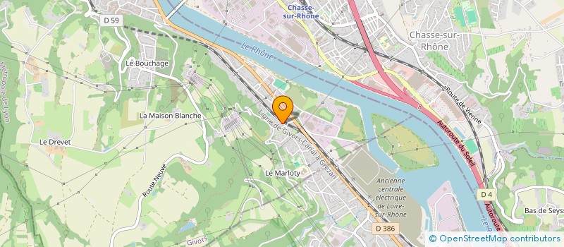 localisation de l'entreprise A.TERA  GIVORS