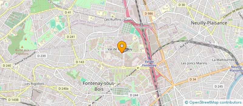 localisation de l'entreprise A TES COTES à FONTENAY-SOUS-BOIS