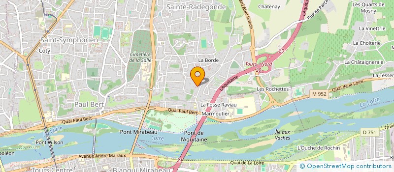 localisation de l'entreprise A TES SOUHAITS  TOURS