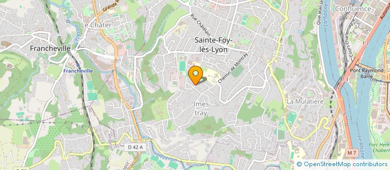 localisation de l'entreprise A. TESTA  SAINTE-FOY-LES-LYON