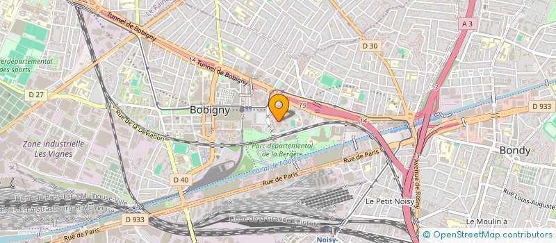 localisation de l'entreprise A TEX  BOBIGNY