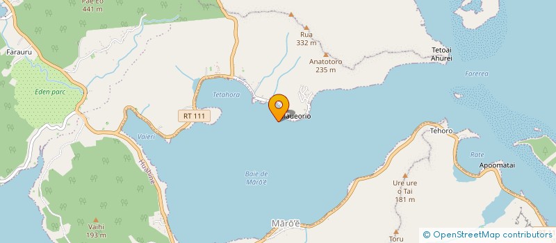localisation de l'entreprise A TI'A MATAIREA à HUAHINE