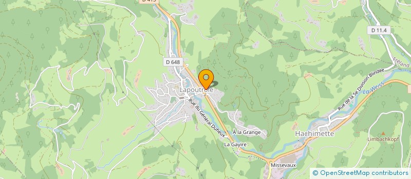 localisation de l'entreprise A. TORANELLI  LAPOUTROIE