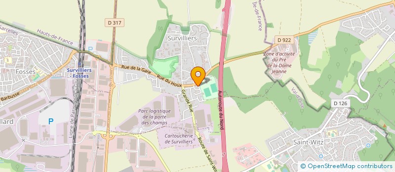 localisation de l'entreprise A TOUR DE ROLES  SURVILLIERS