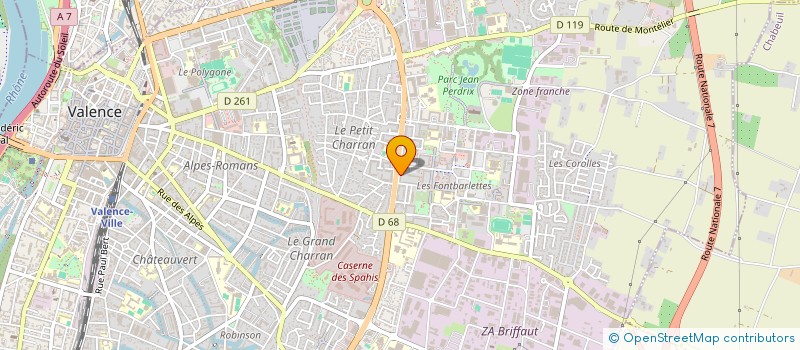 localisation de l'entreprise A TOUS BETON à VALENCE